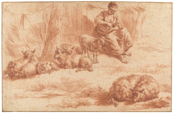 Adriaen van de Velde, Shepherdess with Sheep