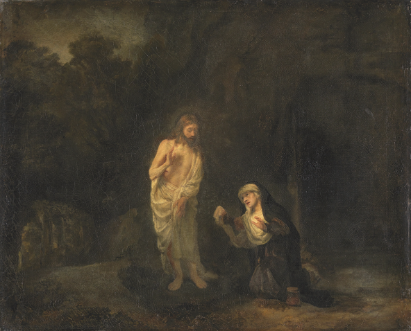 Rembrandt, The Risen Christ Appearing to Mary Magdalene ("Noli me tangere")