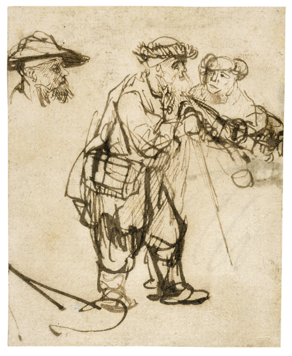 Rembrandt, Blind Man Led by a Woman
