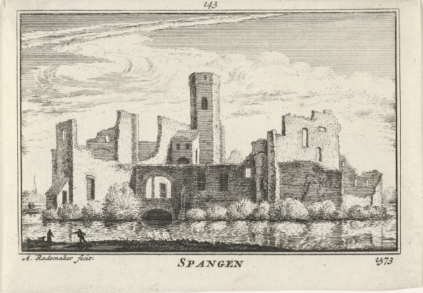 Abraham Rademaker, Ruins of Spangen Castle