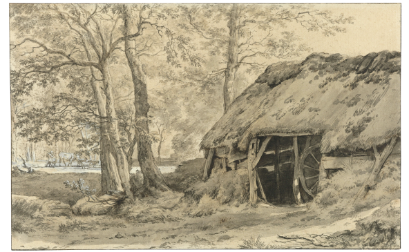 Adriaen van de Velde, A Hut in the Woods