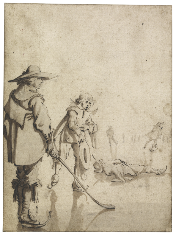 Gerard ter Borch II, Ice Scene with Kolf Players