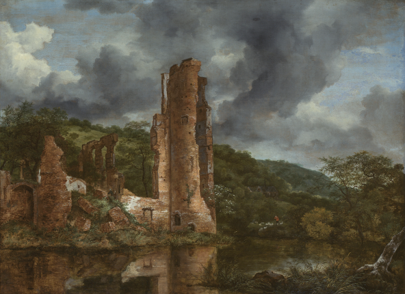 Jacob van Ruisdael, Landscape with the Ruins of the Castle Egmond