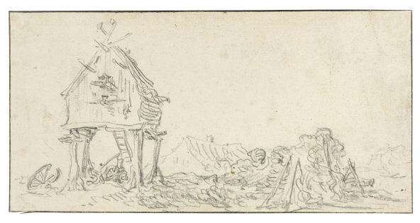 Jan van Goyen, Sketch of a Dovecote