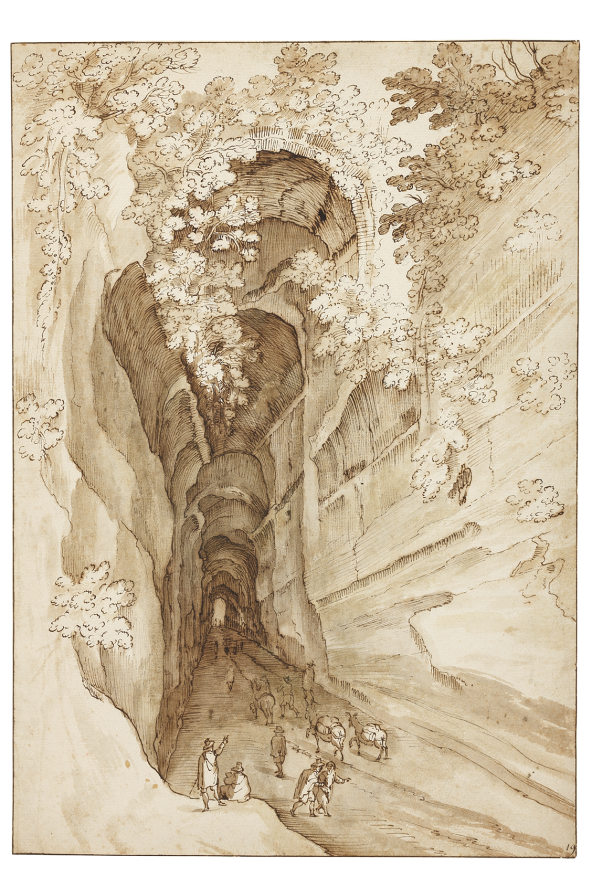 Attributed to Willem van Nieulandt II, The Grotto of Posillipo near Naples